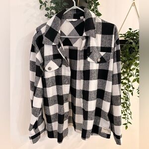 Only Black and White Checkered Shirt